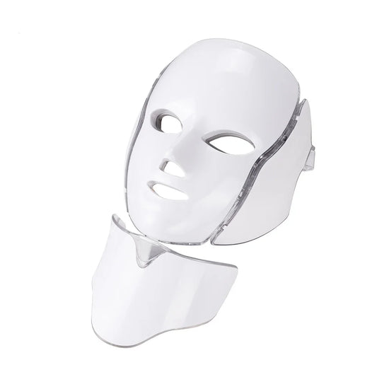 LED Facial  Mask with Neck LED Light 7 colors