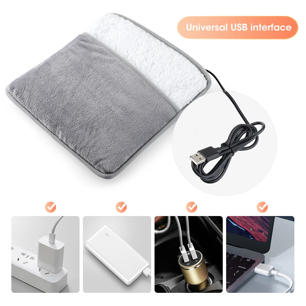 Plush USB Charging Foot Heater