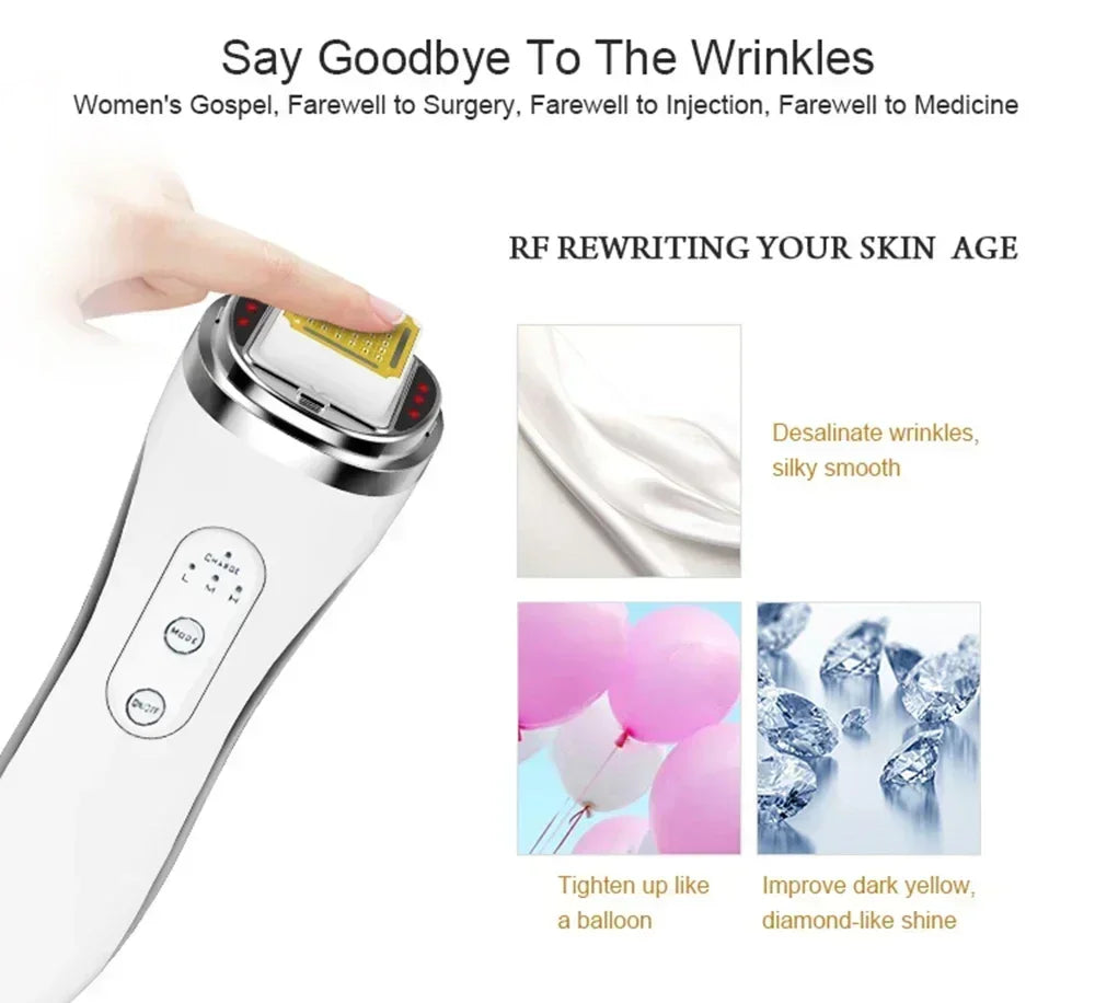 Electric Facial Lifting Machine Dot Matrix Skin Tightening Rejuvenation Wrinkle Removal Face Massager Home Use Beauty Devices