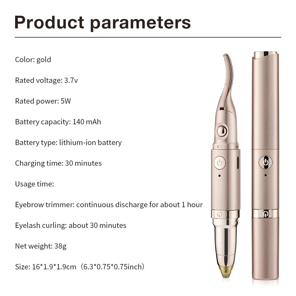 Heated Lash Curler & Multi-Grooming Tool