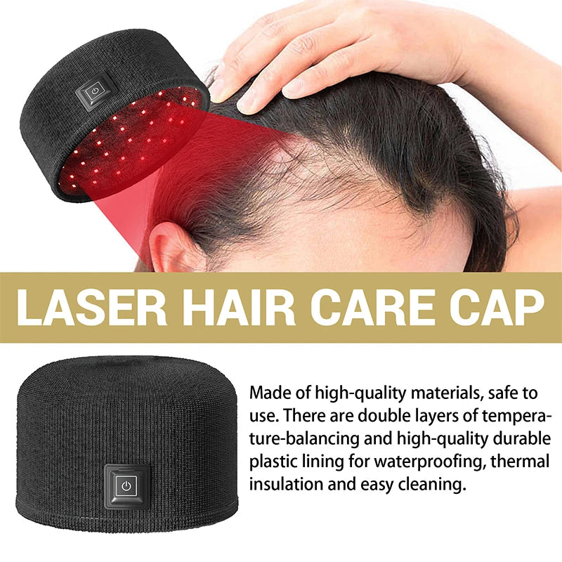 Red light therapy cap for hair loss treatment