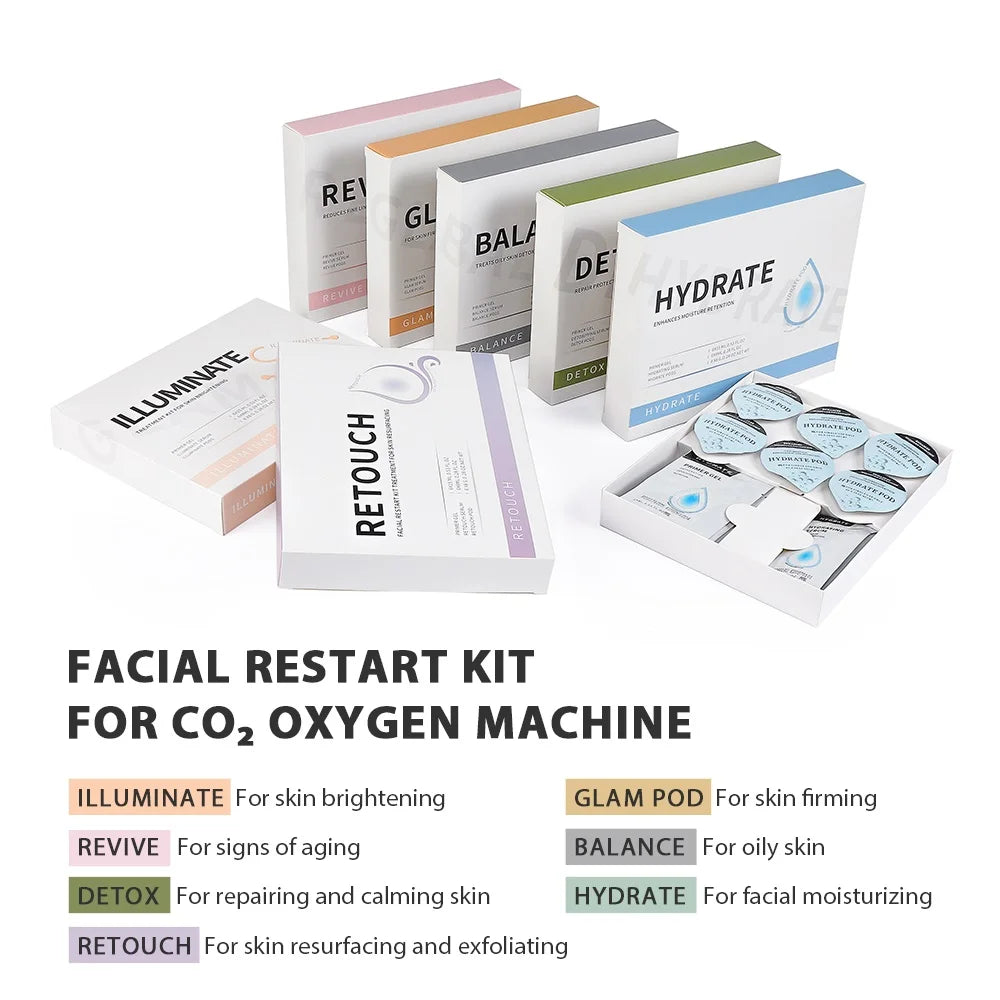 Dropshipping Facial CO2 Oxygen Bubble Beauty Gel For Face SPA Skin Lightening Lightening Brightening Lifting Serum Gels