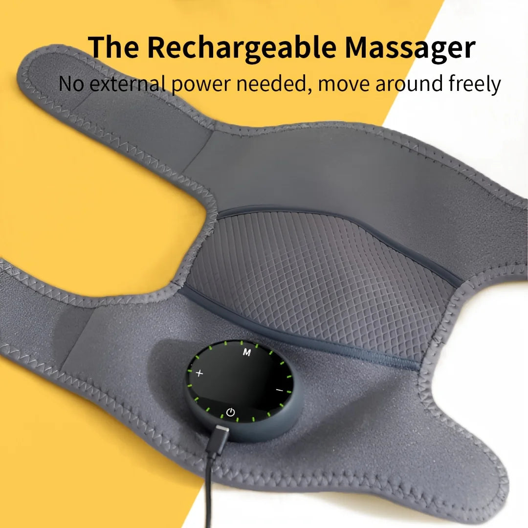 Rechargeable heated knee massager - Relieves shoulder vibration and relieves elbow pain - Customized heating settings - A though