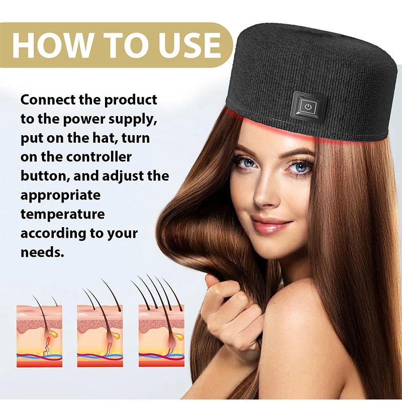 Red light therapy cap for hair loss treatment