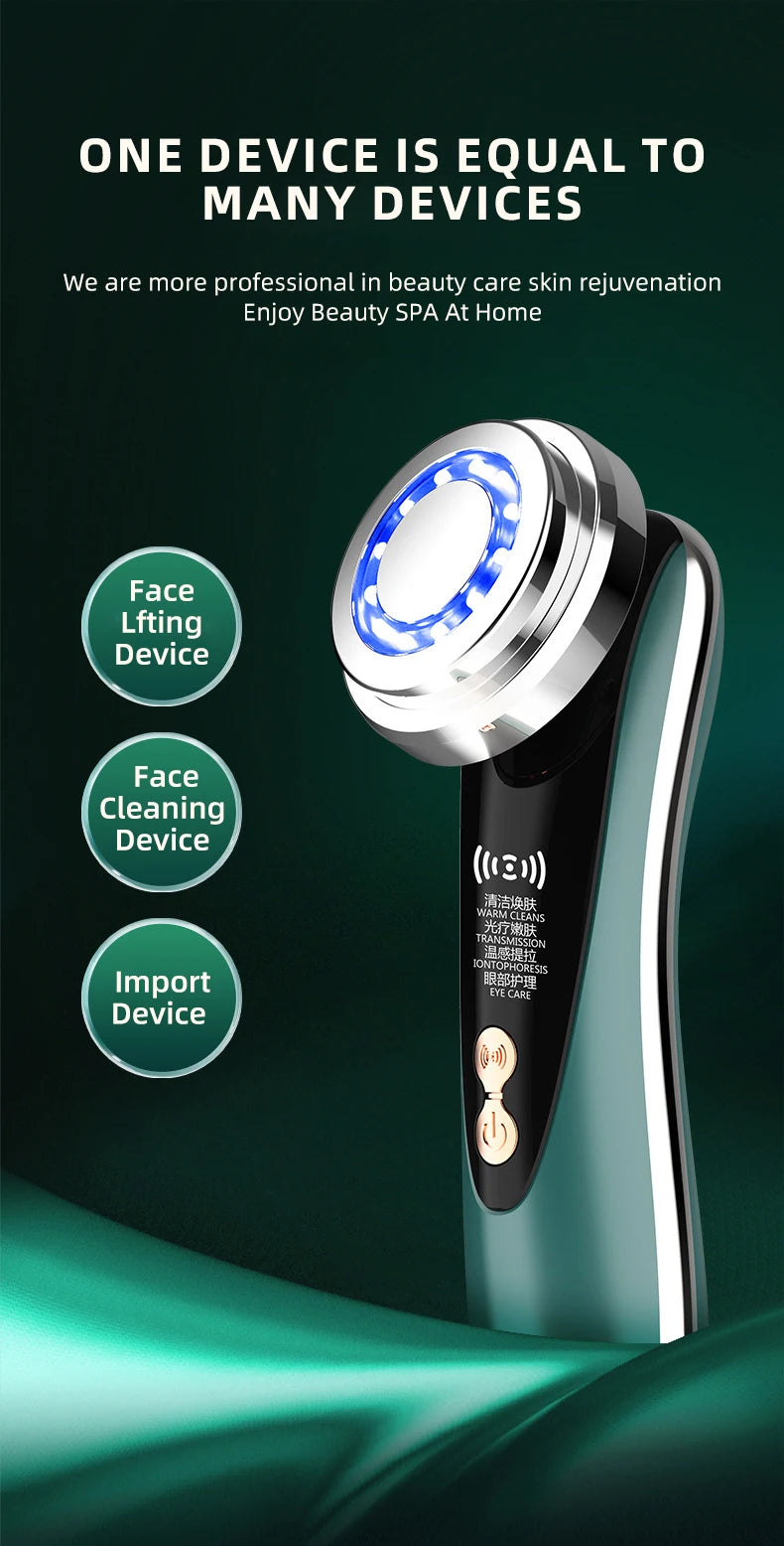 EMS Facial Massager Home Skin Care Tools Face Lift Multifunction  RF Firm Device Skin Rejuvenation Wrinkle Removal