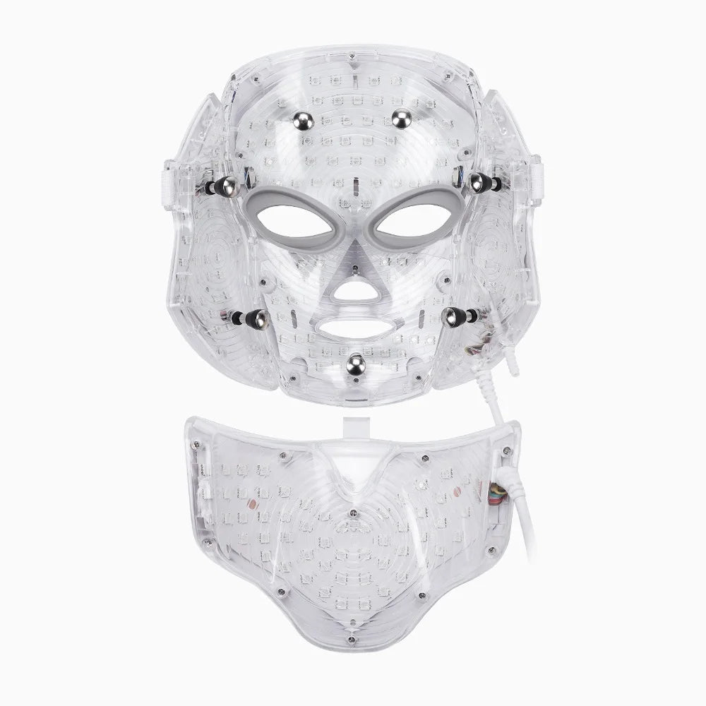 LED Facial  Mask with Neck LED Light 7 colors